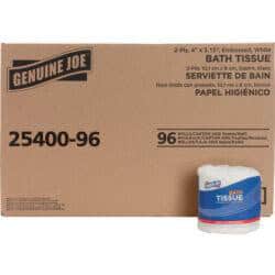 Genuine Joe 2-ply Standard Bath Tissue 96 Rolls
