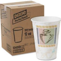 Dixie PerfecTouch Hot Cups 12 Fl Oz - 1000/ Carton